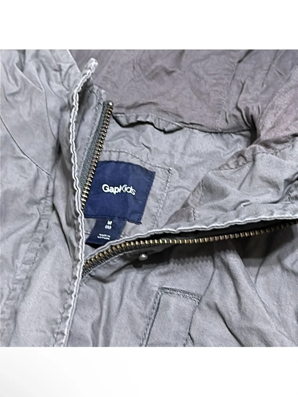 Gap Kids Lightweight Parka, Smoky Gray, Sz M(8)